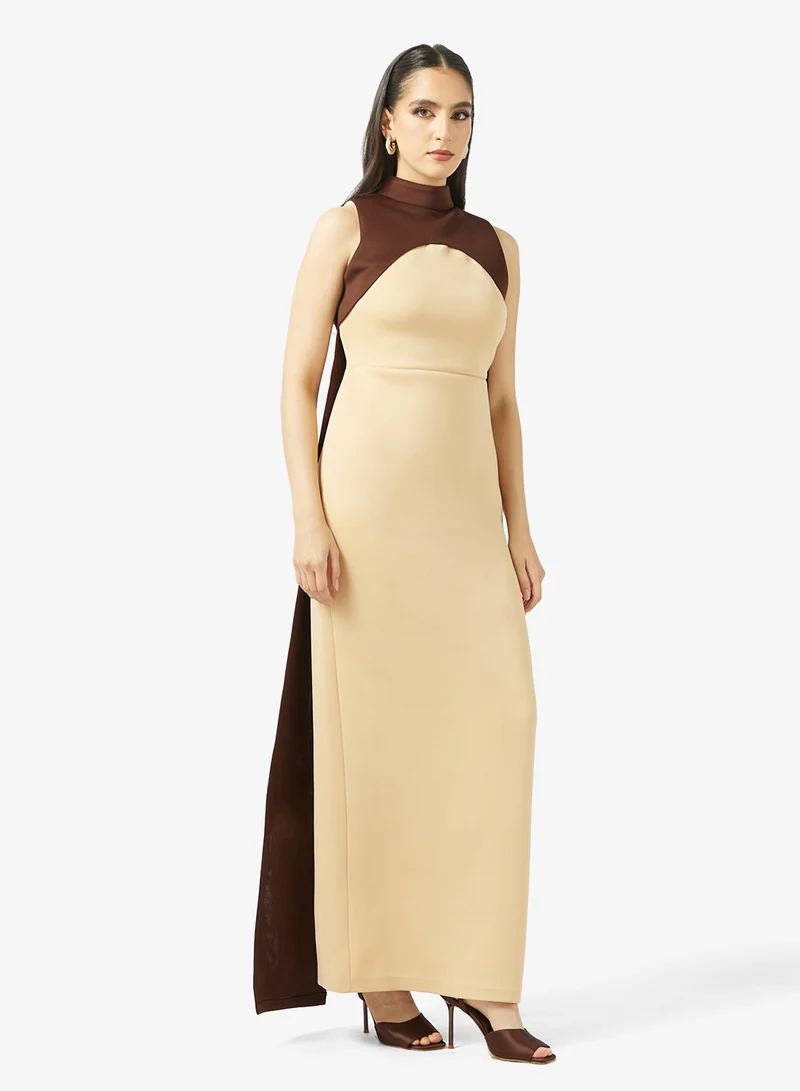 High Neck Maxi Dress